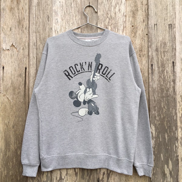 Vintage Micky Maus Sweatshirt mit Rundhalsausschnitt