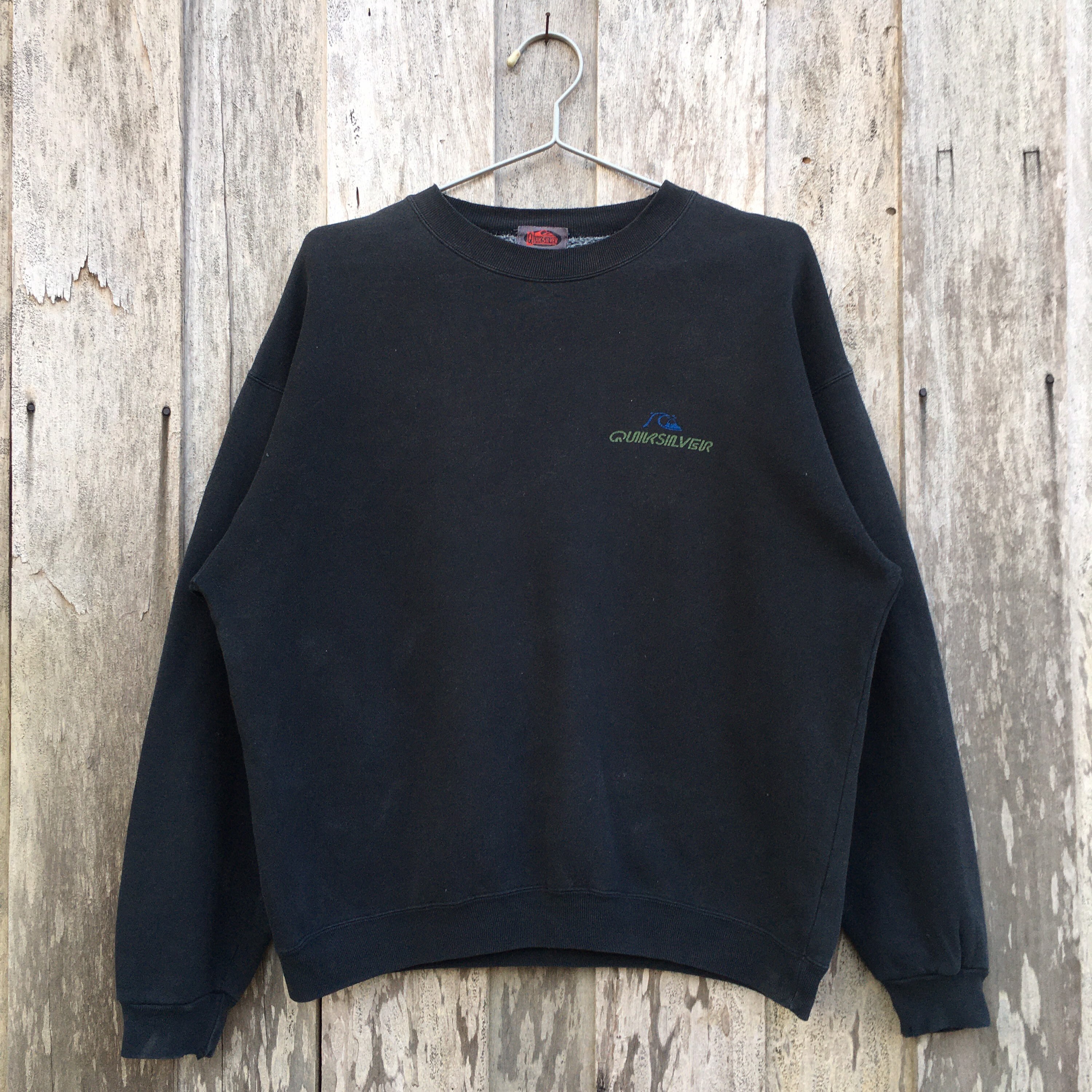 Vintage Quiksilver Crewneck Sweatshirt Big Logo - Etsy UK