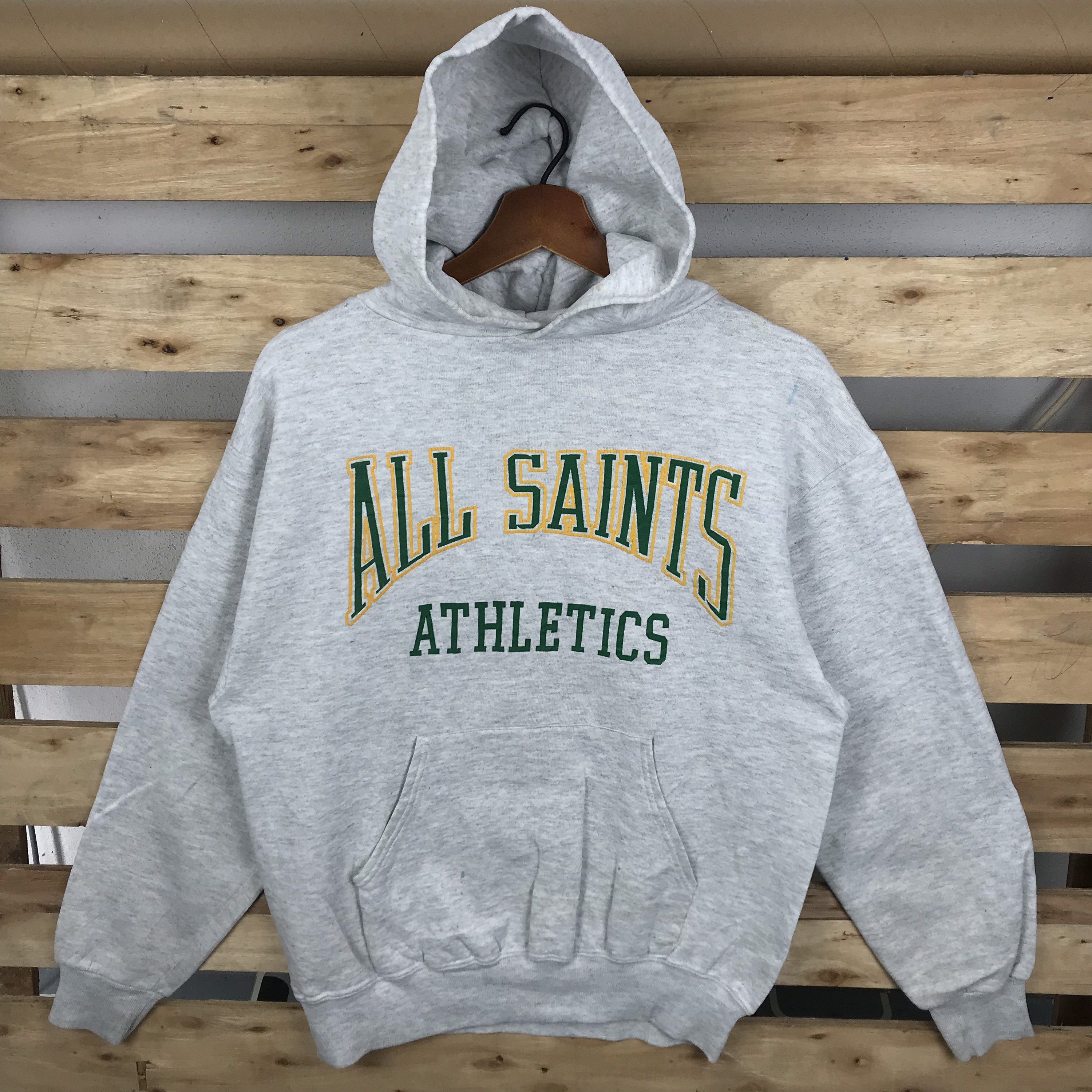 Vintage All Saints Athletics Spell Out Hoodie Sweatshirt - Etsy