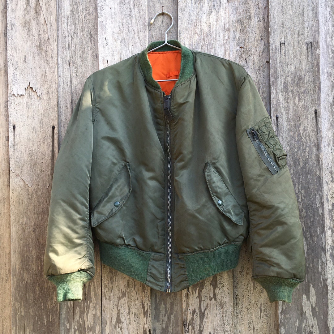 Vintage Ma-1 Alpha Industries Flight Bomber Jacket - Etsy Denmark