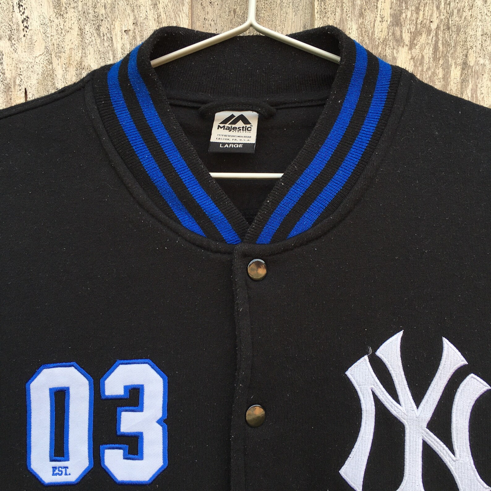 Vintage MLB New York Yankees Varsity Jacket Sweatshirt Fit Etsy