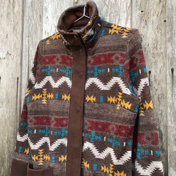 Vintage Claude Mitchel Multicolor Navajo Style Ja… - image 3