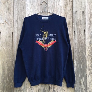 Vintage Polo Spirit of Beverly Hills Crewneck Sweatshirt - Etsy Canada