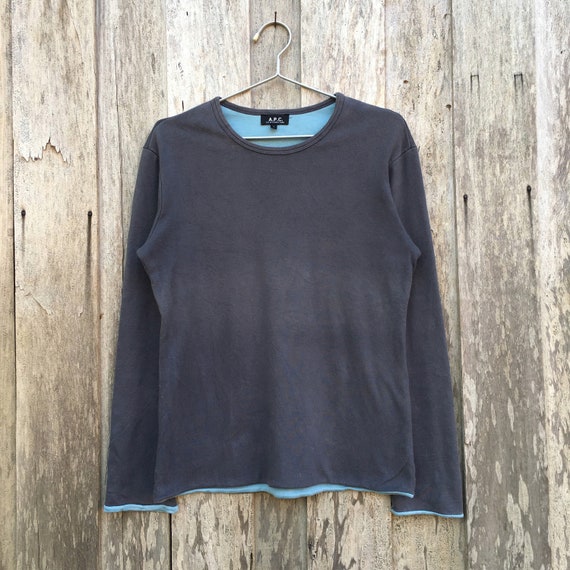 MrMessyApparelStore Vintage APC Rue de Fleurus Paris Crewneck Sweatshirt