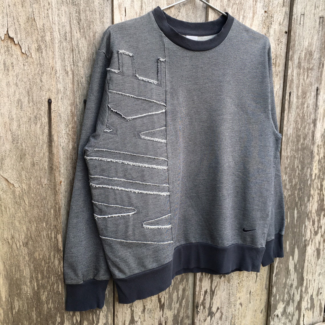Vintage Nike Spell Out Patchwork Sweatshirt Big Logo | Etsy