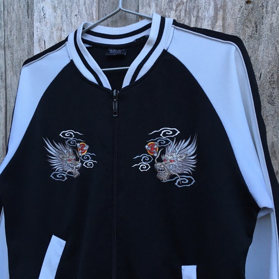 Souvenir Jacket Japan Dragon Zipper Sweatshirt - image 3