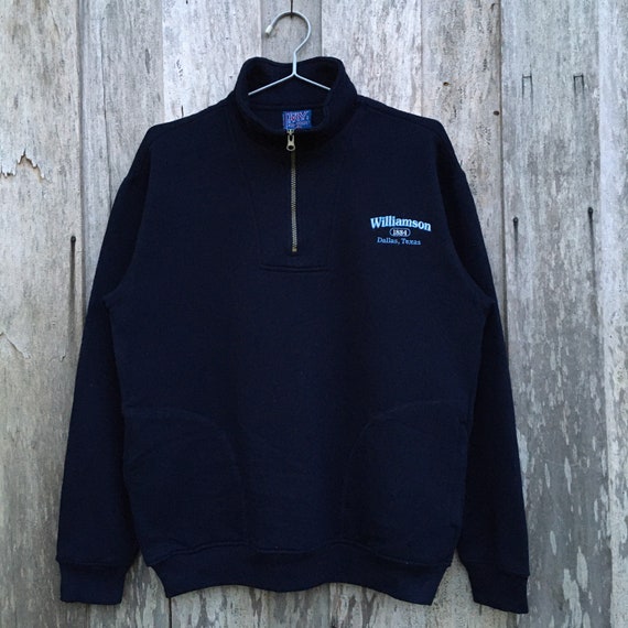 Vintage Williamson College Half Zip Sweatshirt - Etsy UK