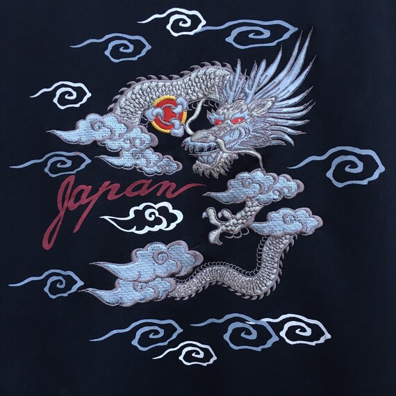 Souvenir Jacket Japan Dragon Zipper Sweatshirt - image 5