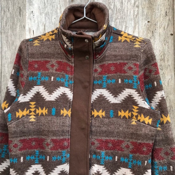 Vintage Claude Mitchel Multicolor Navajo Style Ja… - image 2