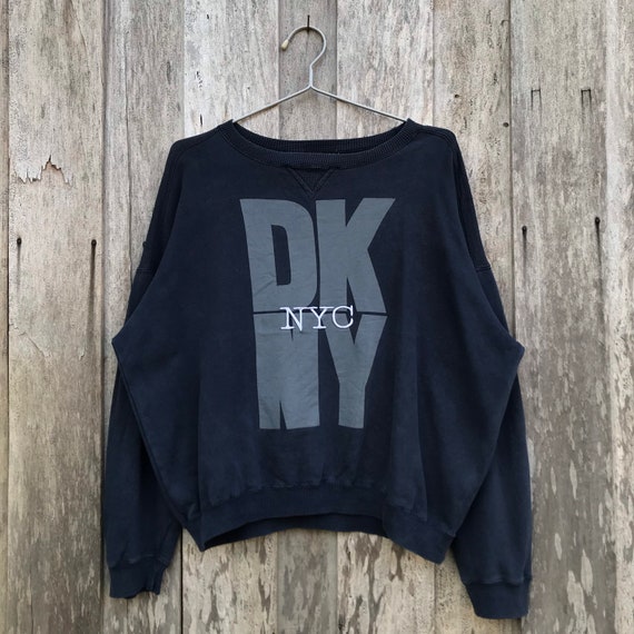 Vintage Donna Karen New York DKNY Sweatshirt Big Logo Etsy