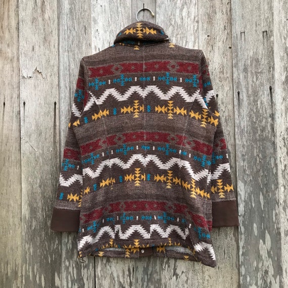 Vintage Claude Mitchel Multicolor Navajo Style Ja… - image 9