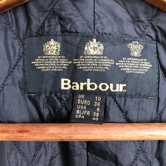 Vintage Women Barbour Waxed Duffle Jacket Barbour… - image 6