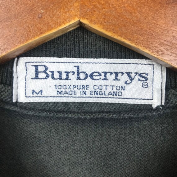 Vintage Burberrys Polo Shirt Made In England Vint… - image 6