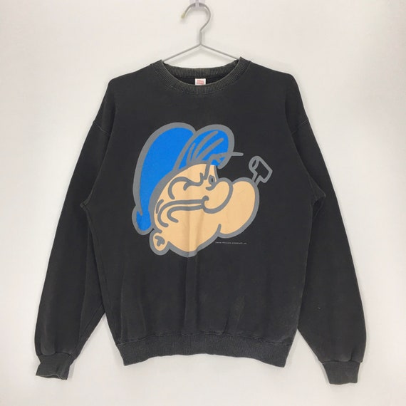 Vintage 90’s Popeye The Sailorman Sweatshirt Popeye A… - Gem