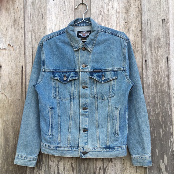 Vintage harley 2024 davidson denim jacket