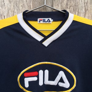 Vintage Fila V-Neck Sweatshirt image 2