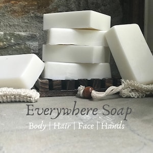 Lavender Goat's Milk Soap | Handmade Everywhere Bar | Shampoo Bar | Zero Waste Psoriasis Eczema Sustain SLS/SLES Free