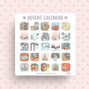 Adventskalender Stickers Aftellen Kerstplanner