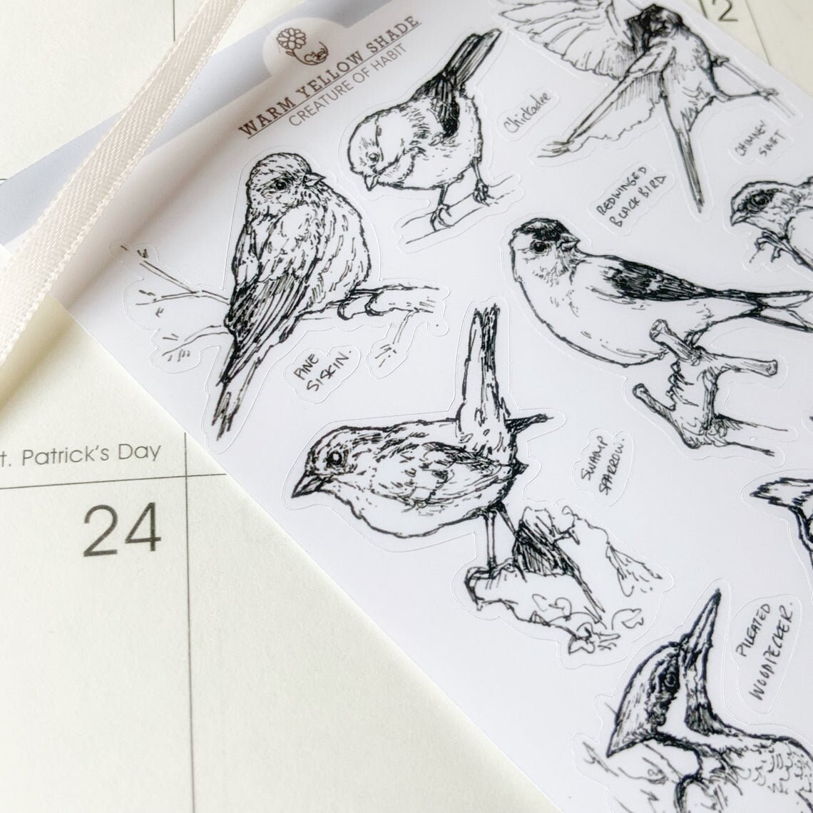 Backyard Birds Planner Stickers