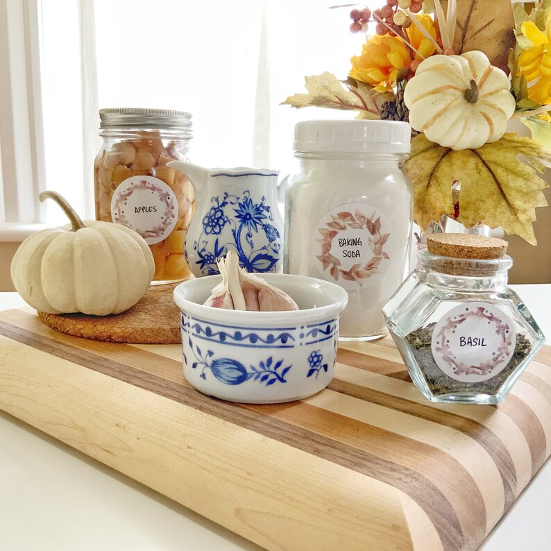 Pantry Labels Mason Jar Labels Kitchen Jam Canning Etsy Canada