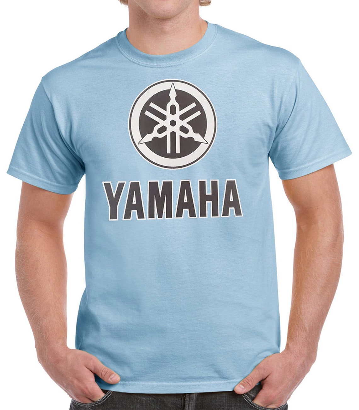 Yamaha Black Logo Tshirt Yamaha Racing Shirt Etsy