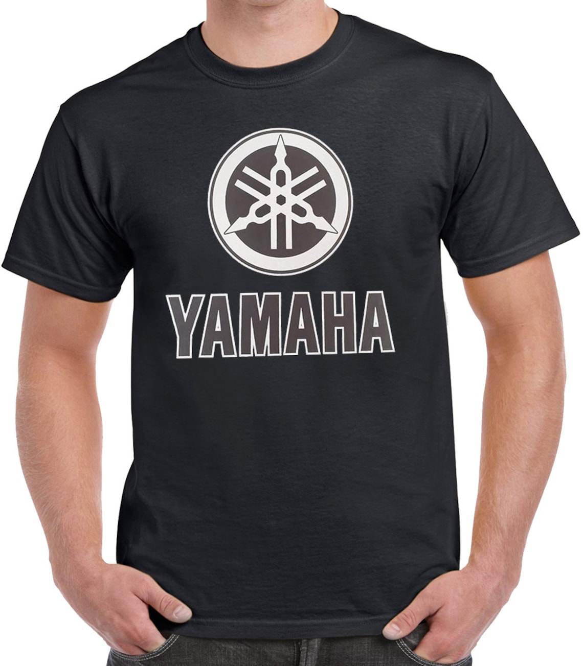 Yamaha Black Logo Tshirt Yamaha Racing Shirt Etsy