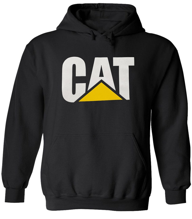 Caterpillar Hoodie CAT Construction Sweatshirt Caterpillar Etsy