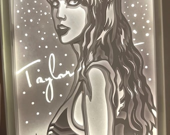 Taylor Swiftie Shadow Light  Box: Swiftie LED Frame
