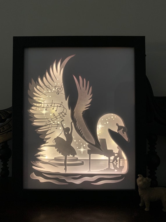 Black swan sale lamp