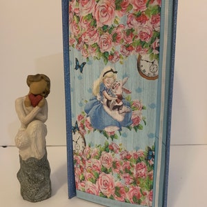 Alice in Wonderland Book Decor: Glitter Vinyl Decorative Book Fold