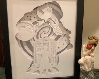 Doctor Who LED Shadow Box: Sci-Fi Wall Art, Game Room Decor