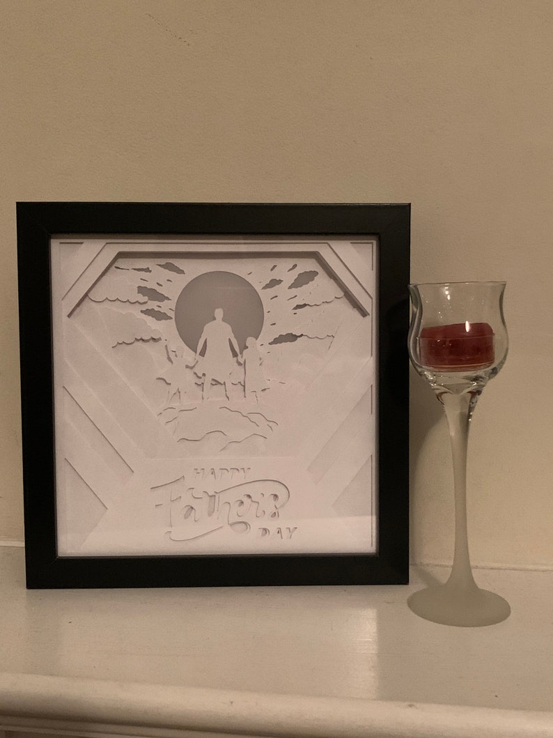Father's Day Shadow Lightbox: Unique LED Light Box (8