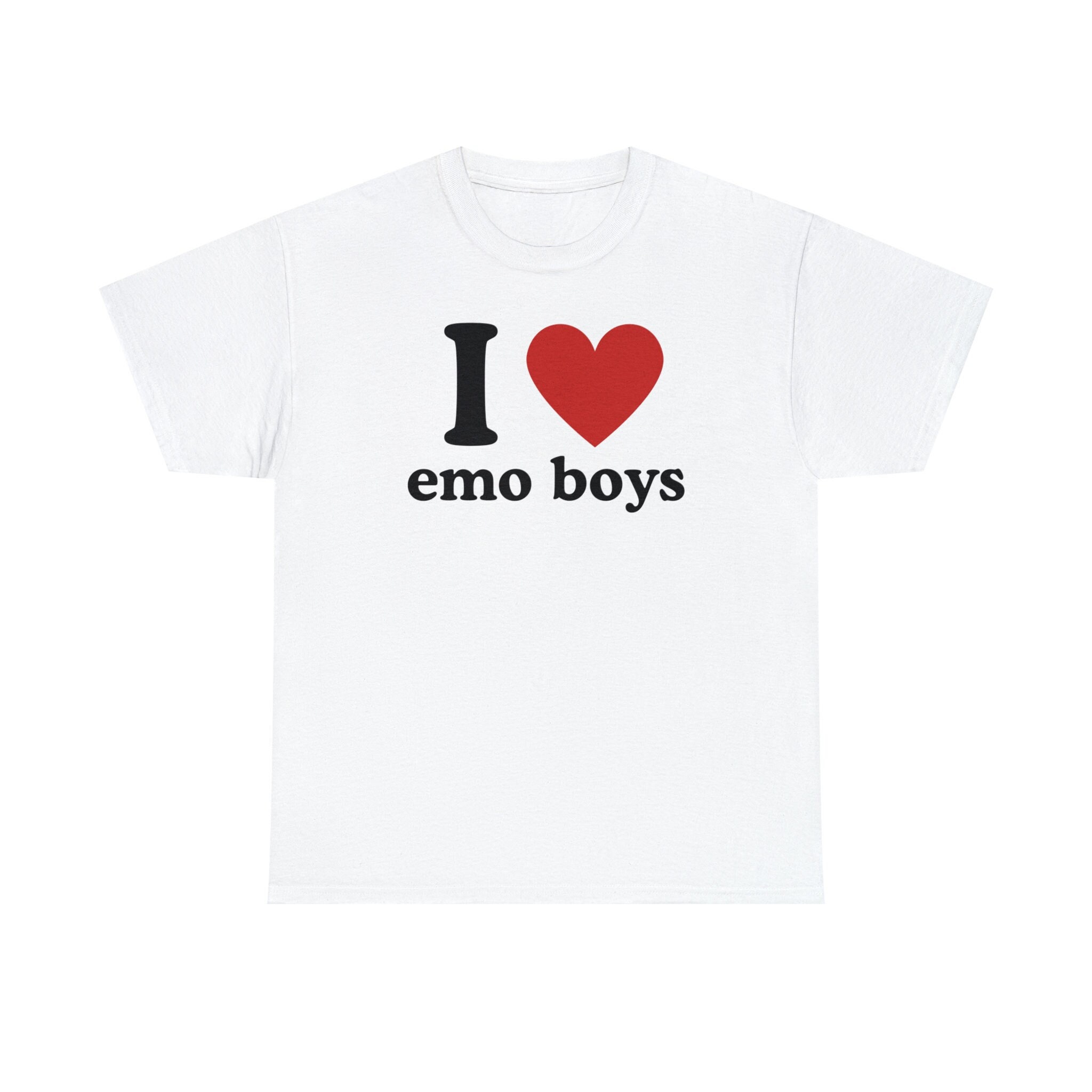  I Heart Emo Bitches Funny Quote Red Heart Emo Girl Style  Premium T-Shirt : Clothing, Shoes & Jewelry