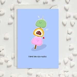 I love you very mochi, Valentines Karte, I love you, Romantische Karte, Sentimentale Love Karte, Personalisierte Botschaft, Süße Karte