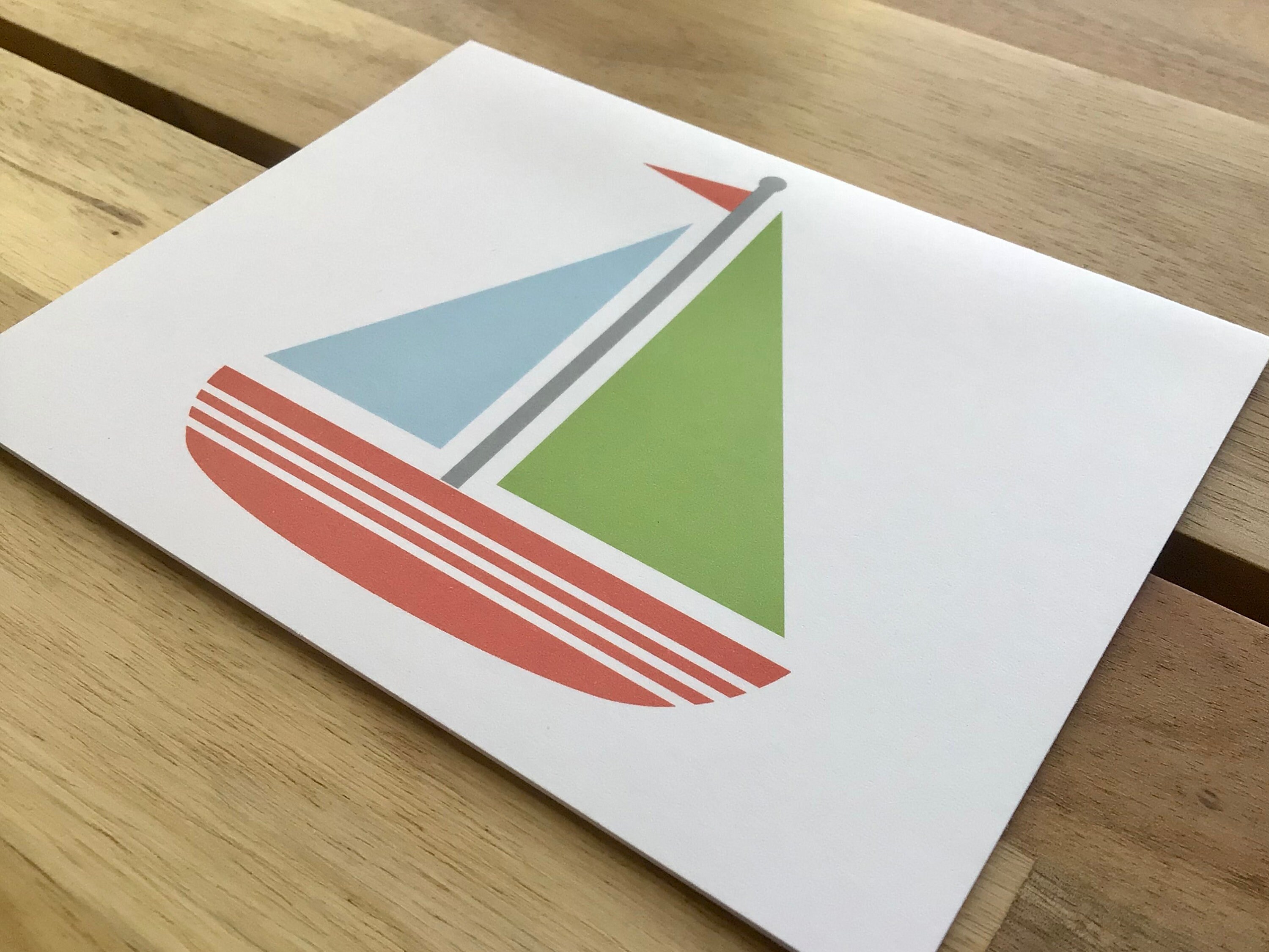 Sailboat Stationery Set 6 Pack Boat Note Cards Ship Letter Etsy