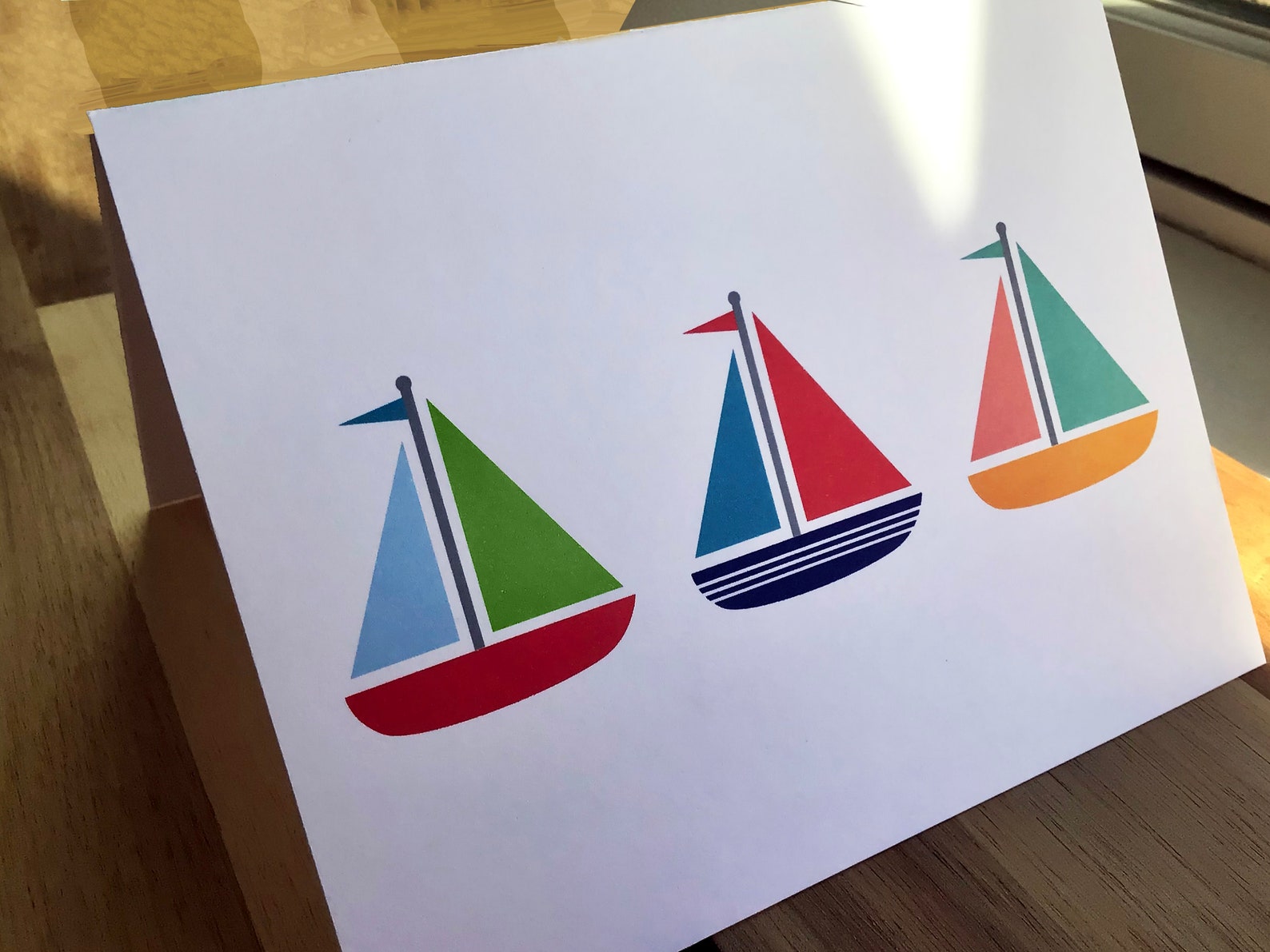 Sailboat Stationery Set 6 Pack Boat Note Cards Ship Letter Etsy