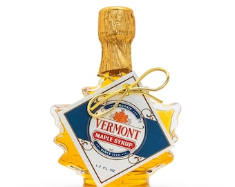 Golden Organic Vermont Maple Syrup - Glass Leaf - 1.7 oz