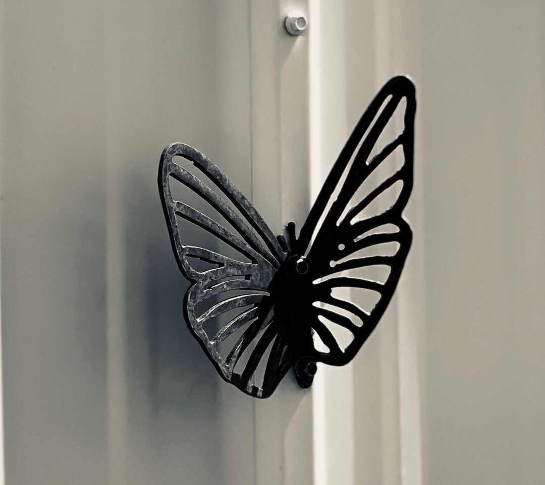 Butterfly Metal Art Wall Hanging Etsy