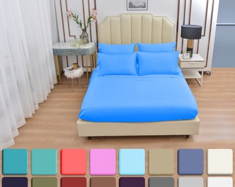 6 Piece Luxury Bamboo Sheets Set- Up To 16" Deep Pockets, Eco-friendly, Wrinkle Free-1800 TC ,Extremely Soft - Bamboo Sheets,King Size