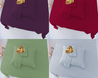 Twin Size Luxury Sheet Set - Softer Than Cotton, Microfiber, Hypoallergenic-Fade, Wrinkle -1800 Thread Count-Deep Pockets, Sheets Set