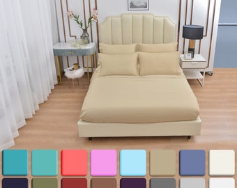 6 Piece Luxury Bamboo Sheets Set- Up To 16" Deep Pockets, Eco-friendly, Wrinkle Free-1800 TC ,Extremely Soft - Bamboo Sheets,Split King Size