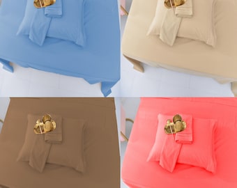 Queen Size Luxury Sheet Set - Softer Than Cotton, Microfiber, Hypoallergenic-Fade, Wrinkle -1800 Thread Count-Deep Pockets, Sheets Set