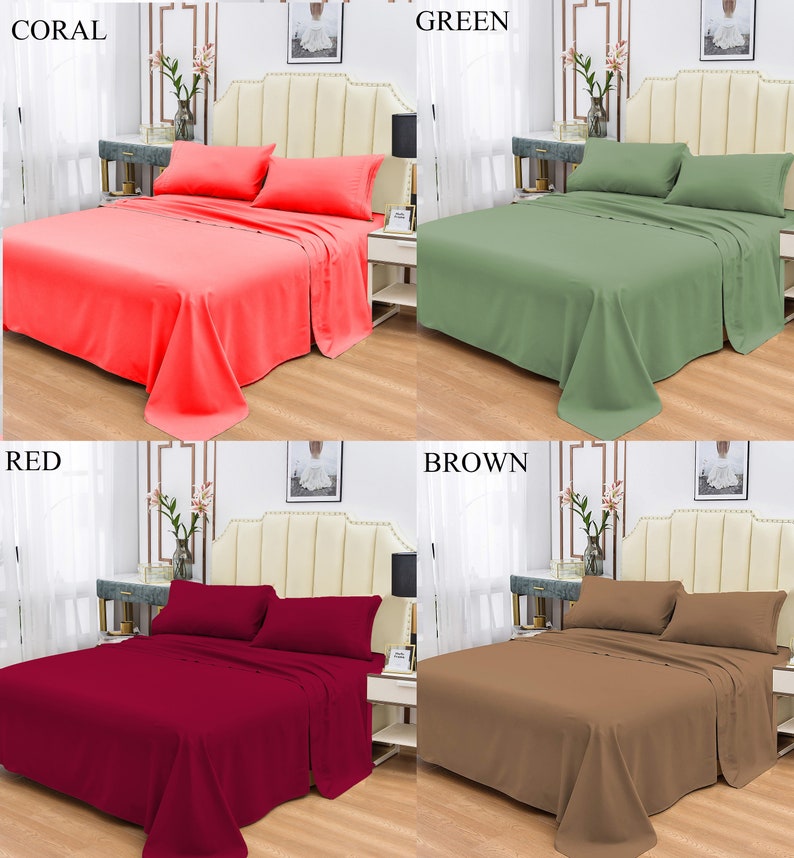 King Bamboo Sheets SetDeep Etsy