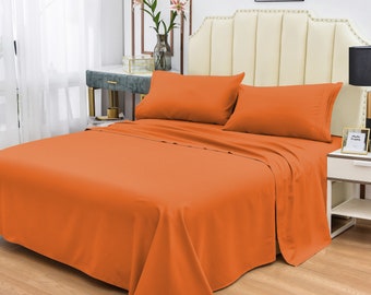 Twin XL Size 1800 TC Bamboo Sheet Set-Deep Pockets-Hypoallergenic-Fade,Wrinkle,Stain Resistant-3 Pieces