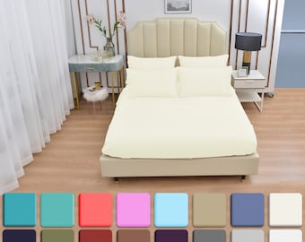 6 Piece Luxury Bamboo Sheets Set- Up To 16" Deep Pockets, Eco-friendly, Wrinkle Free-1800 TC ,Extremely Soft - Bamboo Sheets,Full Size