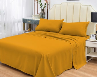 California King Size 1800 TC Bamboo Sheet Set-Deep Pockets-Hypoallergenic-Fade,Wrinkle,Stain Resistant-4 Pieces