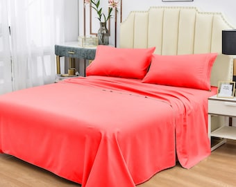 Twin XL Size 1800 TC Bamboo Sheet Set-Deep Pockets-Hypoallergenic-Fade,Wrinkle,Stain Resistant-3 Pieces