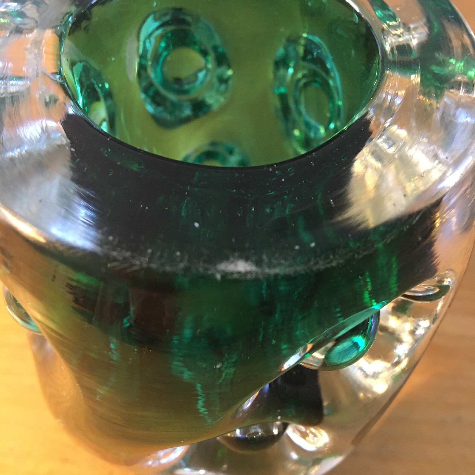 Vintage 1970s Liskeard Glass Cornwall knobbly Vase by Jim Etsy