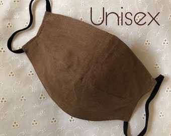 mascherina UNISEX leggerissima in puro lino con tasca per filtro