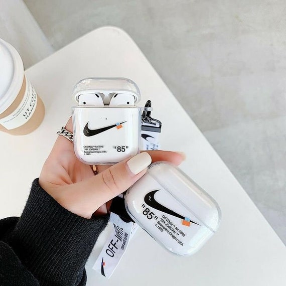 Off-White Continuativa airpods case con logo lettering nera -  OMZG042R21PLA0021001